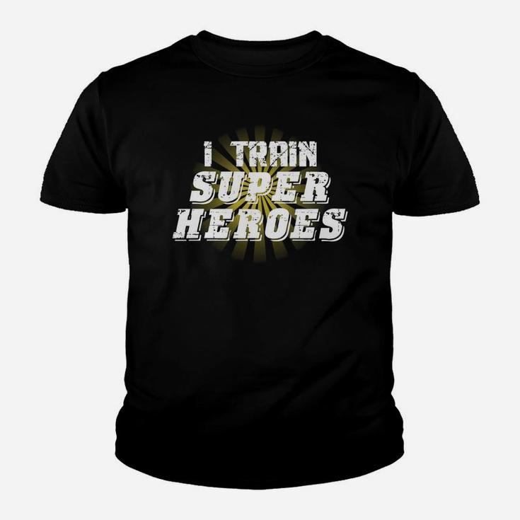 I Train Superheroes Kid T-Shirt
