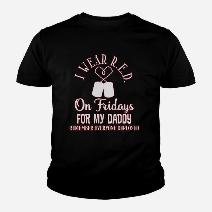 I Wear R.e.d. On Friday For Daddy Kid T-Shirt