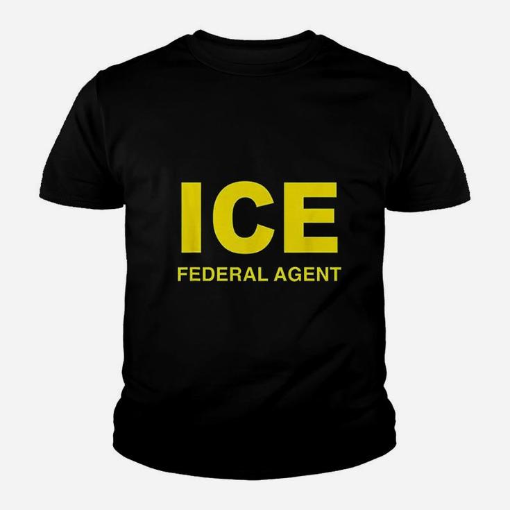 Ice Halloween Costume Federal Agent Police Immigration Kid T-Shirt