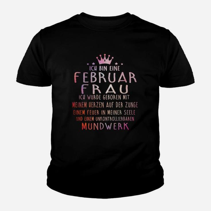 Ich Bin Ein Februar Frau Kinder T-Shirt