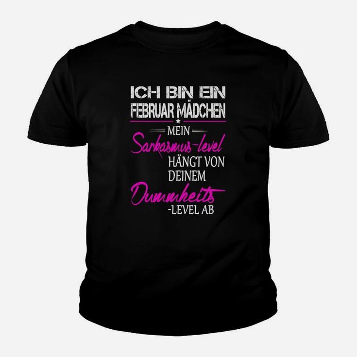 Ich Bin Ein Februar Mädchen Kinder T-Shirt