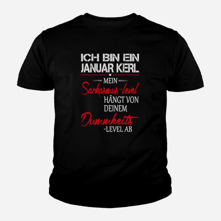 Ich Bin Ein Januar Kerl Kinder T-Shirt