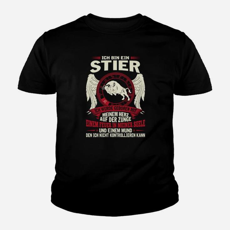 Ich Bin Ein Stier Kinder Tshirt, Sternzeichen Design für Herren