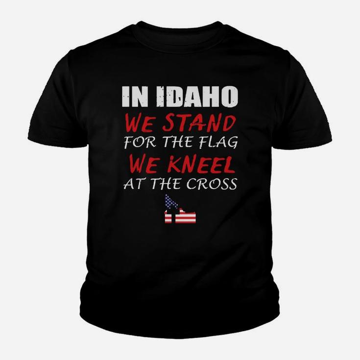 Idaho Shirt With Patriotic Saying For Christians From Idaho Kid T-Shirt