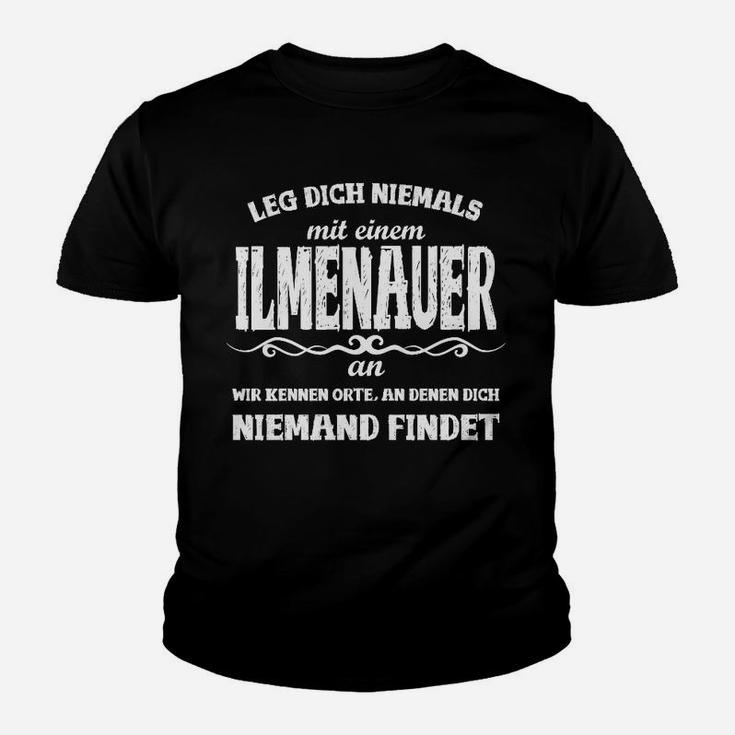 Ilmenauer Spruch Schwarzes Kinder Tshirt: Lustiges Lokalpatriot Design