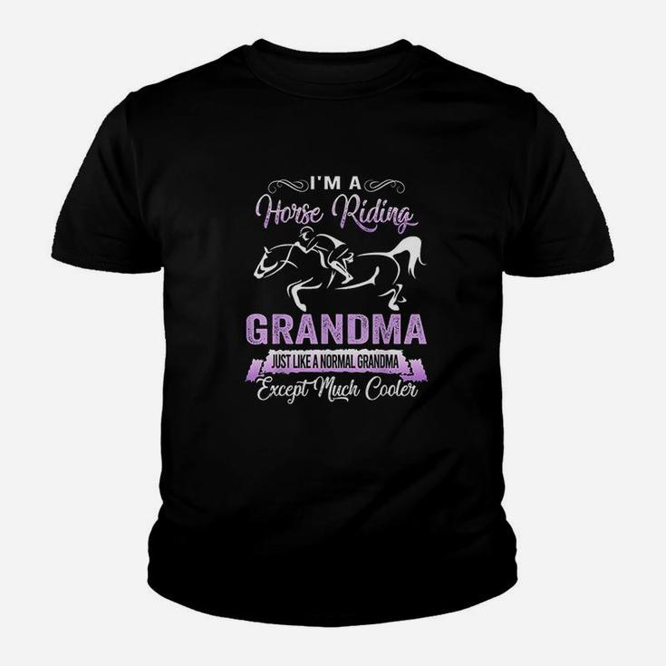 Im A Horse Riding Grandma Funny Horse Lovers Kid T-Shirt