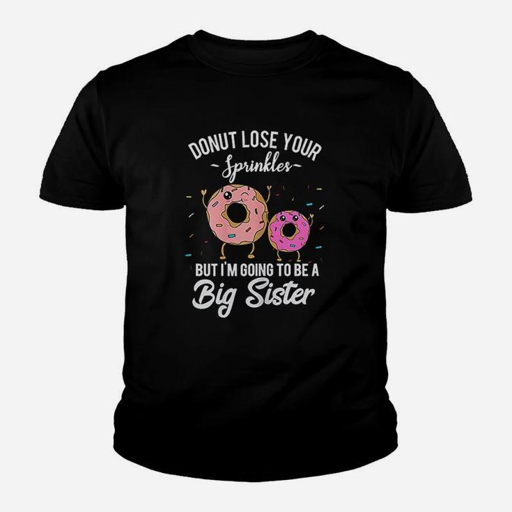 Im Going To Be A Big Sister Baby Announcement Donut Reveal Kid T-Shirt
