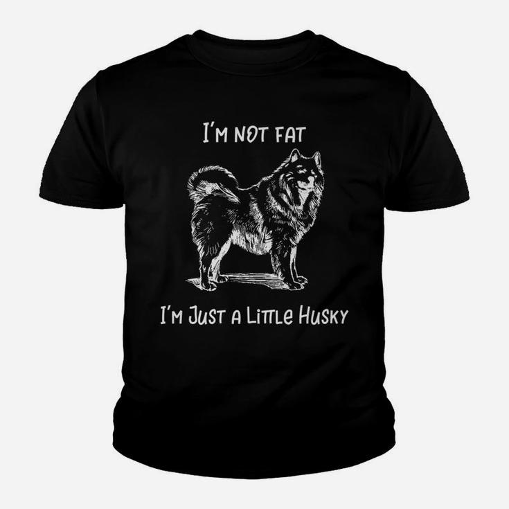 Im Not Fat Im Just A Little Husky Dog Kid T-Shirt