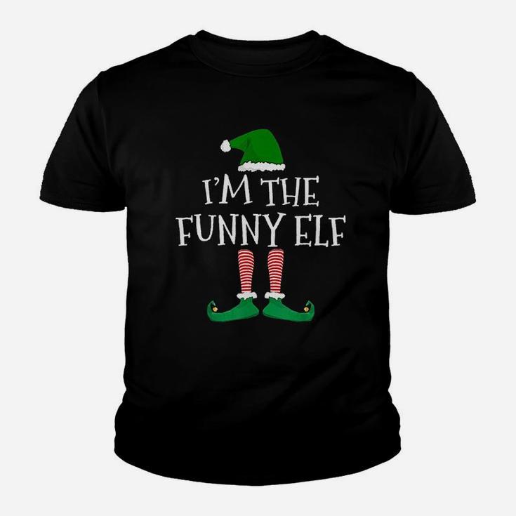 I'm The Funny Elf Matching Family Christmas Kid T-Shirt