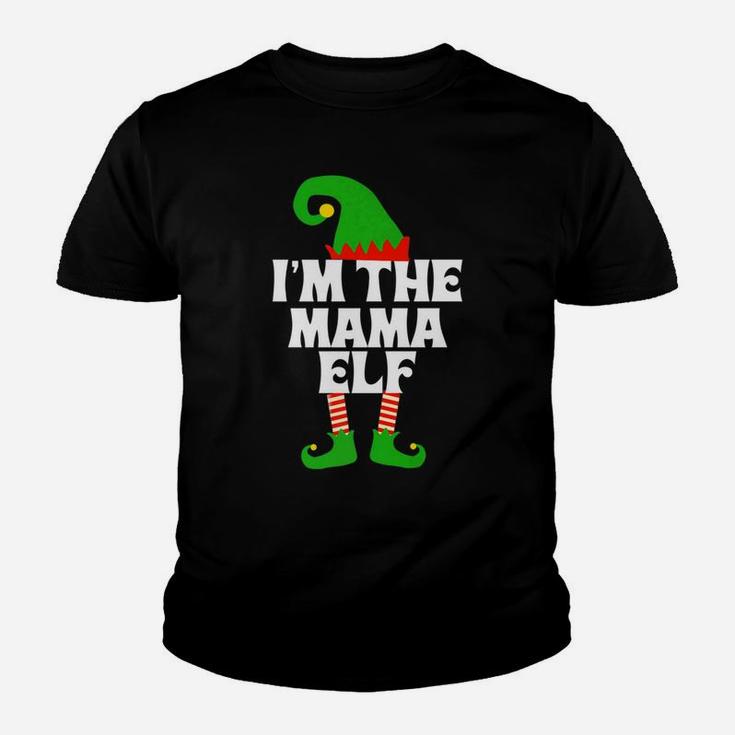 Im The Mama Elf Matching Family Group Christmas Kid T-Shirt