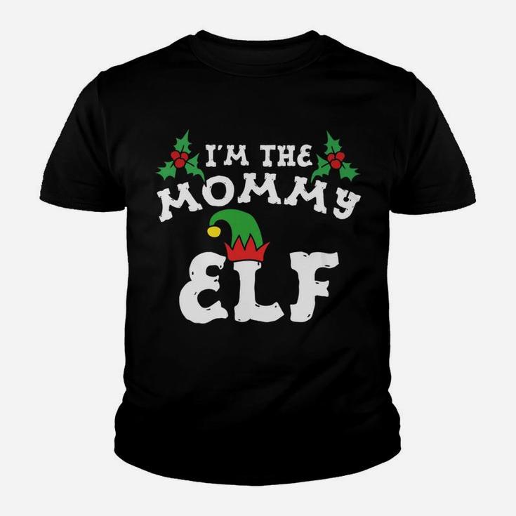 Im The Mommy Elf Matching Family Christmas Fun Kid T-Shirt