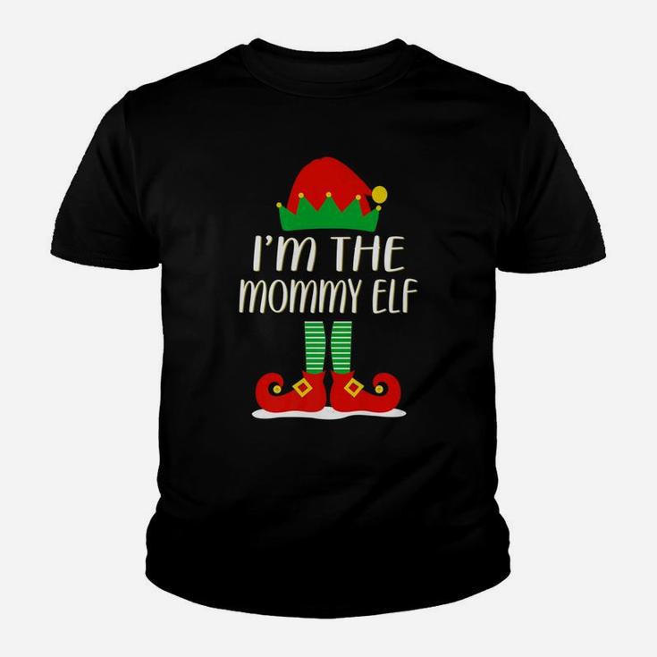 Im The Mommy Elf Matching Family Christmas Gift Kid T-Shirt