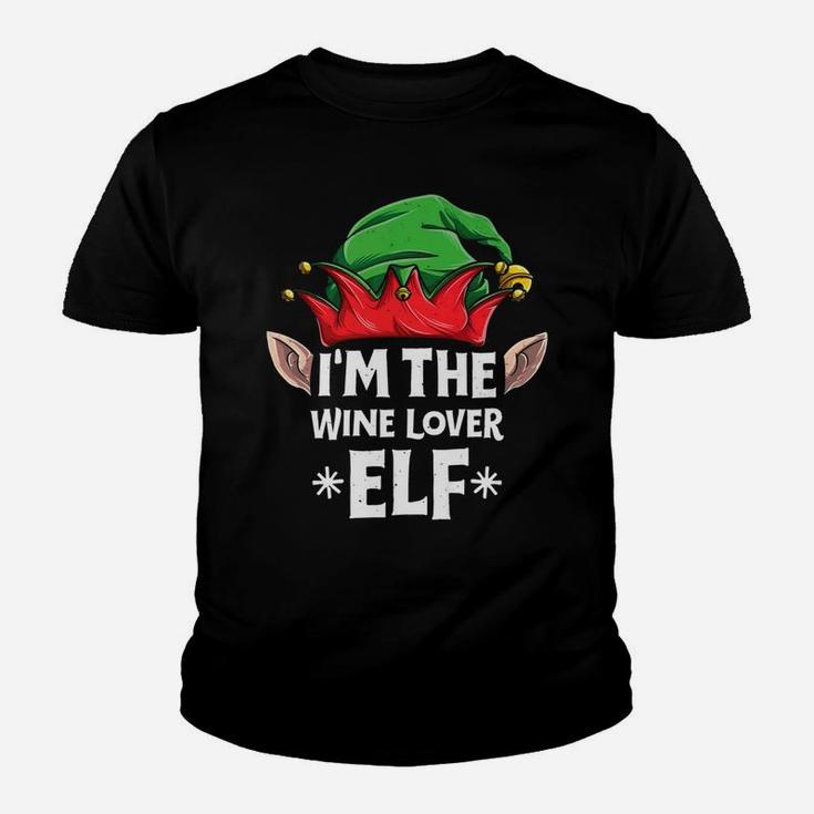 Im The Wine Lover Elf Christmas Family Matching Tee Kid T-Shirt