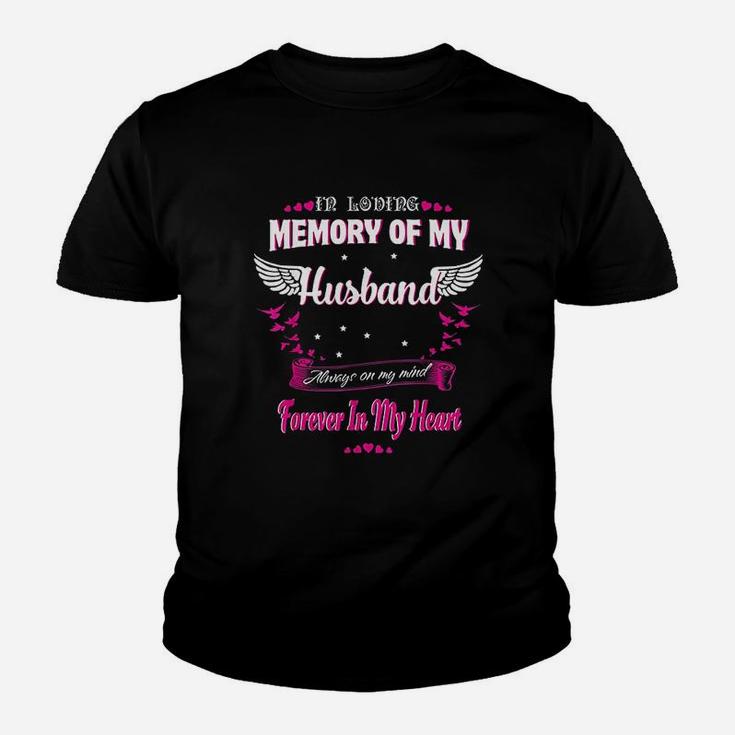 In Loving Memory Of My Husband Forever In My Heart Youth T-shirt