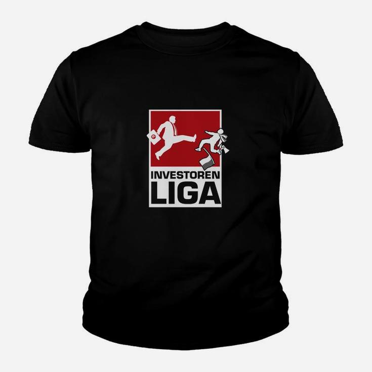 Investoren Liga Themen-Kinder Tshirt, Grafik-Design für Finanzfans