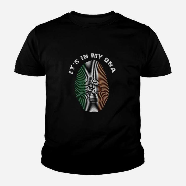Irish Fingerprint It Is In My Dna Ireland Kid T-Shirt