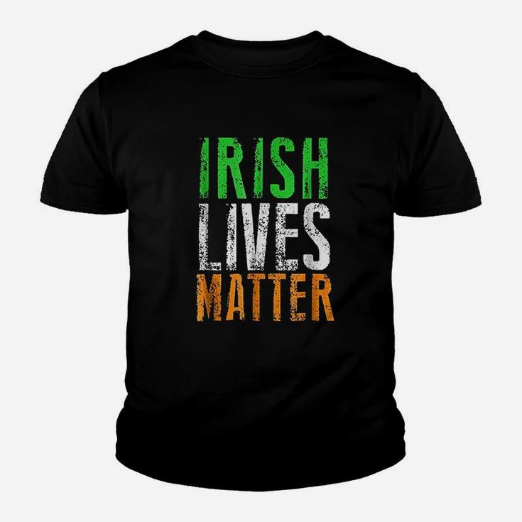 Irish Lives Matter Ireland Pride Flag Tricolour Kid T-Shirt