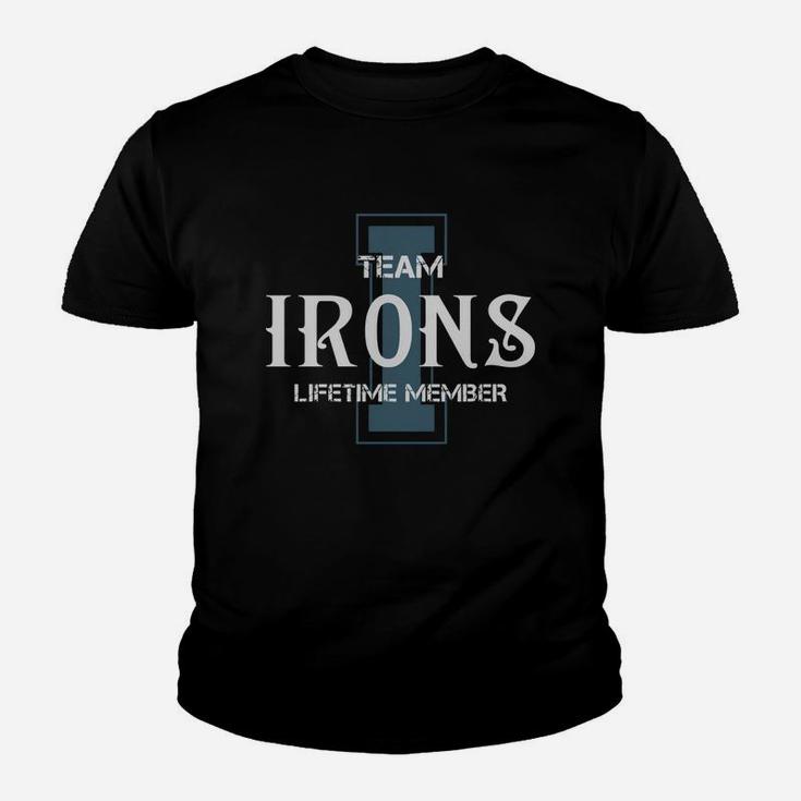 Irons Shirts - Team Irons Lifetime Member Name Shirts Youth T-shirt