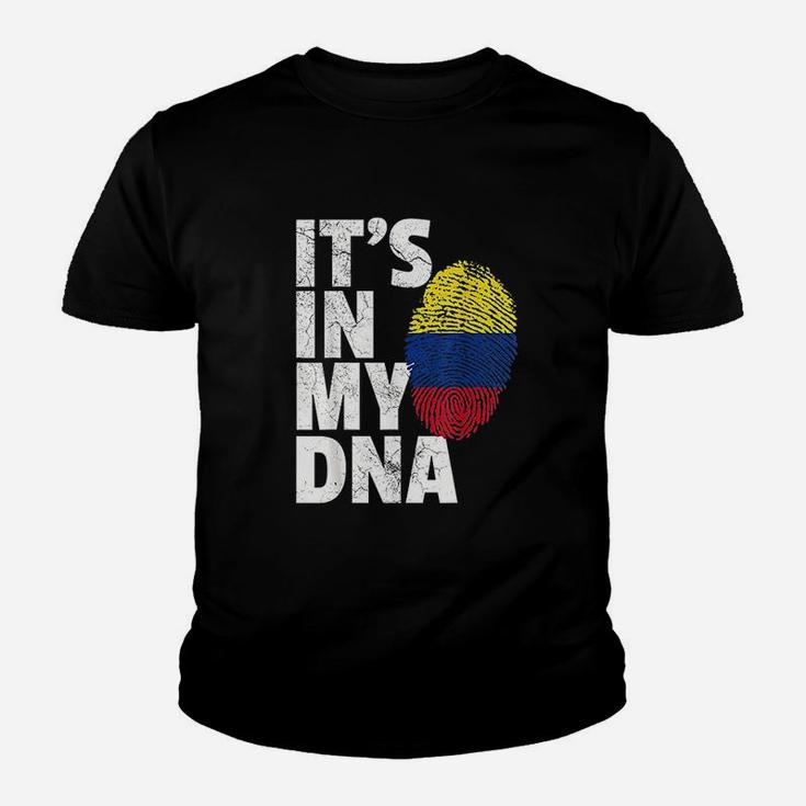 It Is In My Dna Colombian Colombia Flag National Pride Kid T-Shirt