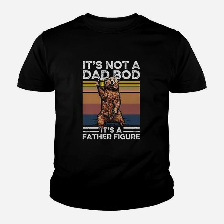 It Is Not A Dad Bod It Is A Father Figure Funny Bear Drinking Vintage Kid T-Shirt