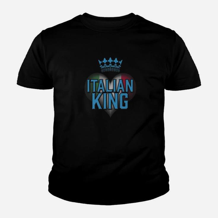 Italian King Shirt Matching Family Tribe Italy Dad Husband Kid T-Shirt