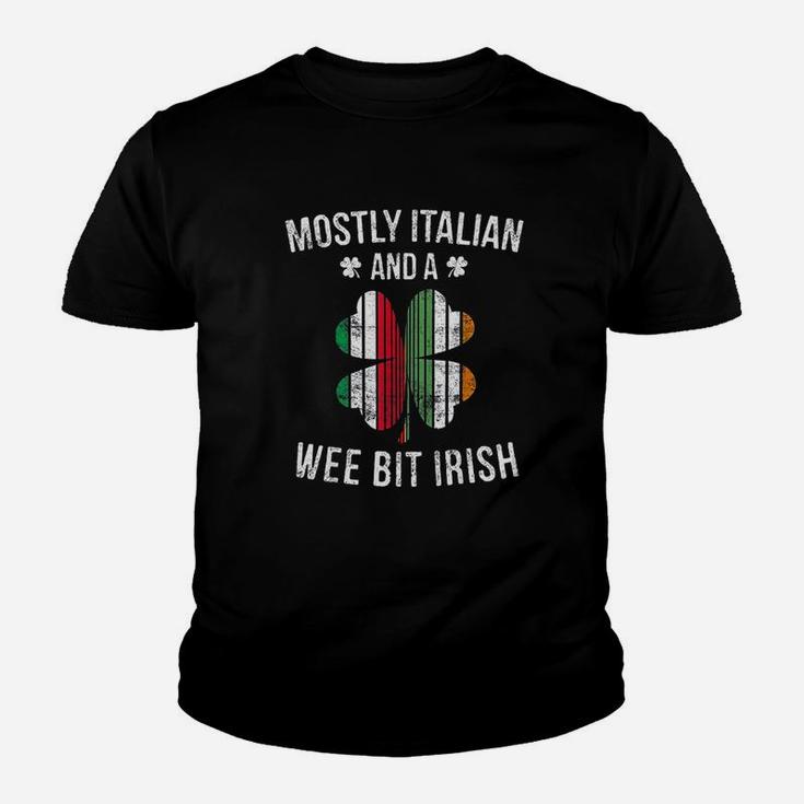 Italian Wee Bit Irish Italy Patrick Day Gifts Kid T-Shirt