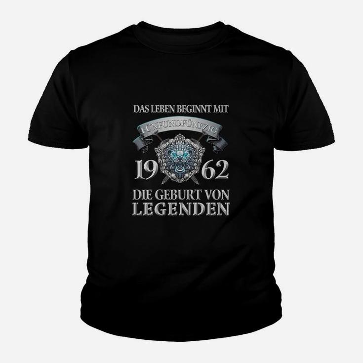 Jahrgang 1962 Legenden Geburtstag Kinder Tshirt, Retro Look für Männer