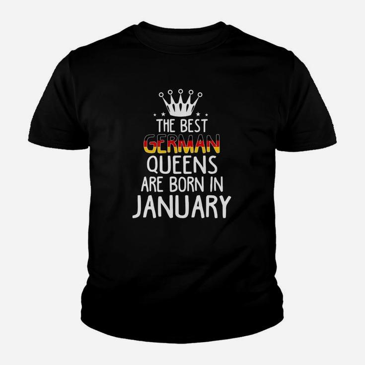 Januar Königinnen Geburtstags-Kinder Tshirt, Beste Deutsche mit Krone