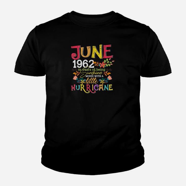 Juni 1962 Mädchen Kinder Tshirt, Lustiges 59. Geburtstags Outfit