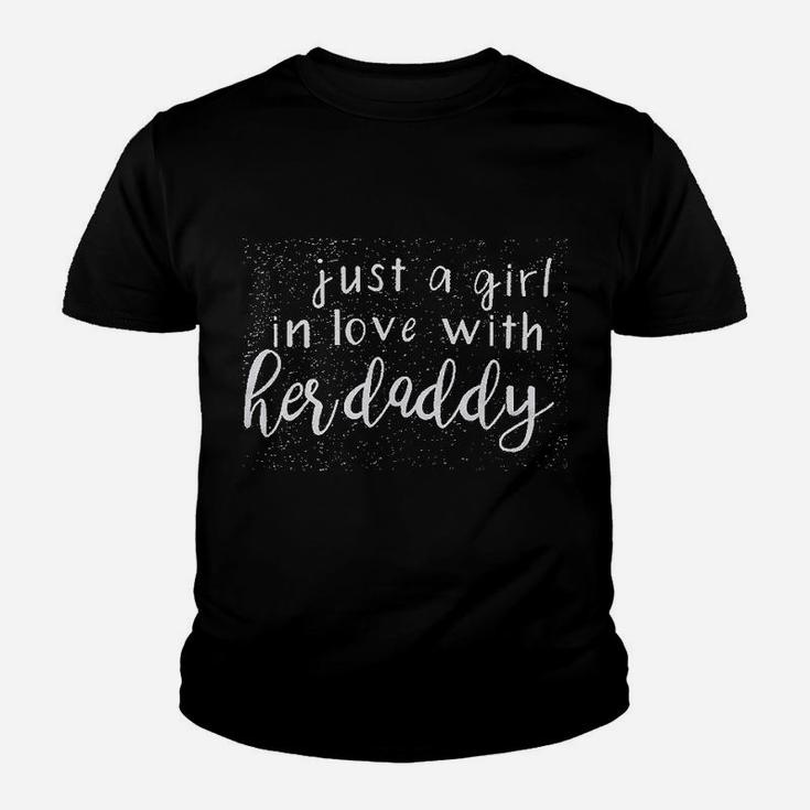 Just A Girl In Love With Her Daddy Kid T-Shirt