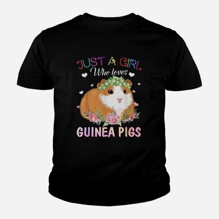 Just A Girl Who Loves Guinea Pigs Animal Lover Gift Kid T-Shirt