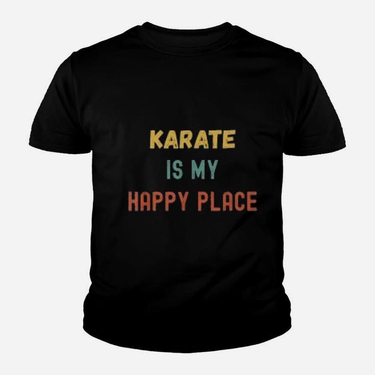 Karate Is My Happy Place Vintage Retro Style Karateka Kid T-Shirt