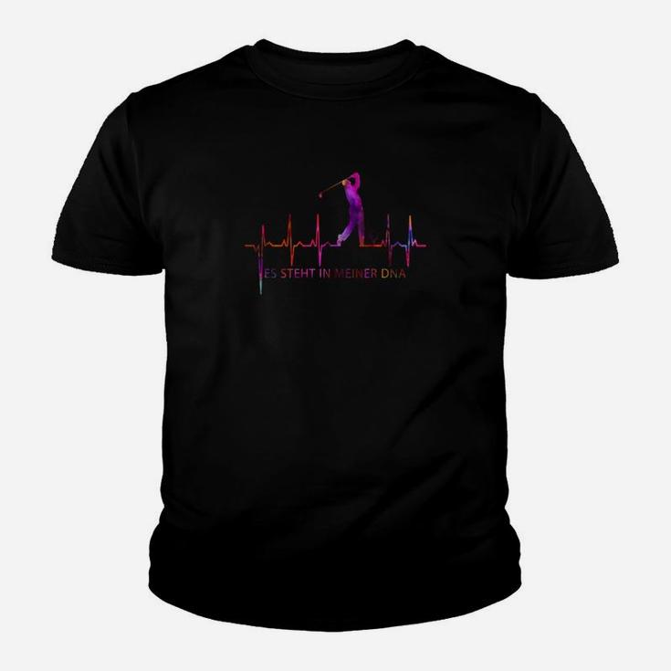 Katzen-Silhouette Herzschlag-Linie Schwarzes Kinder Tshirt, Liebhaber-Design