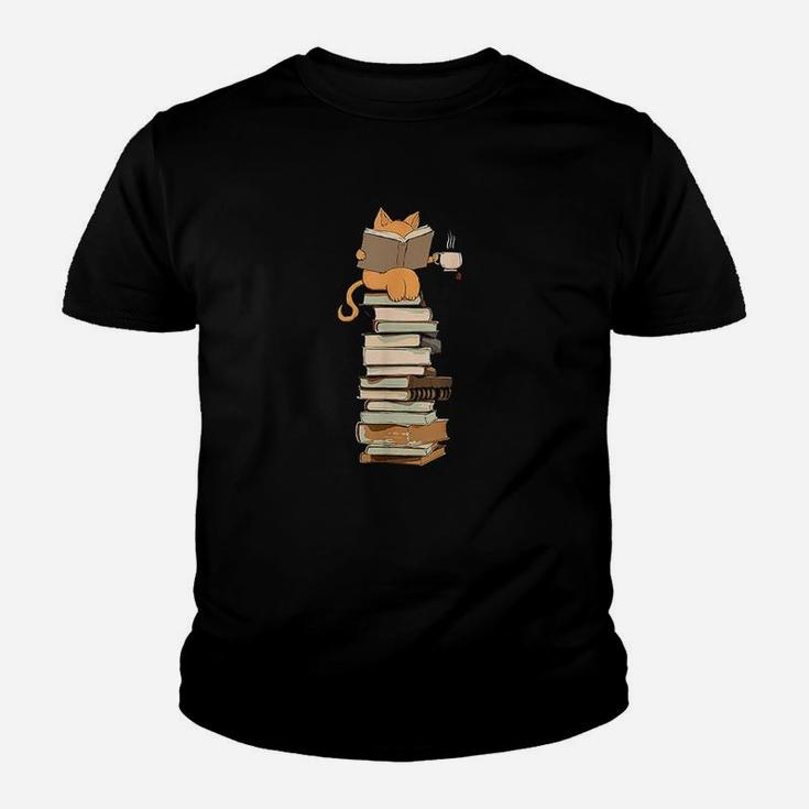 Kawaii Cats Books Tea Kid T-Shirt