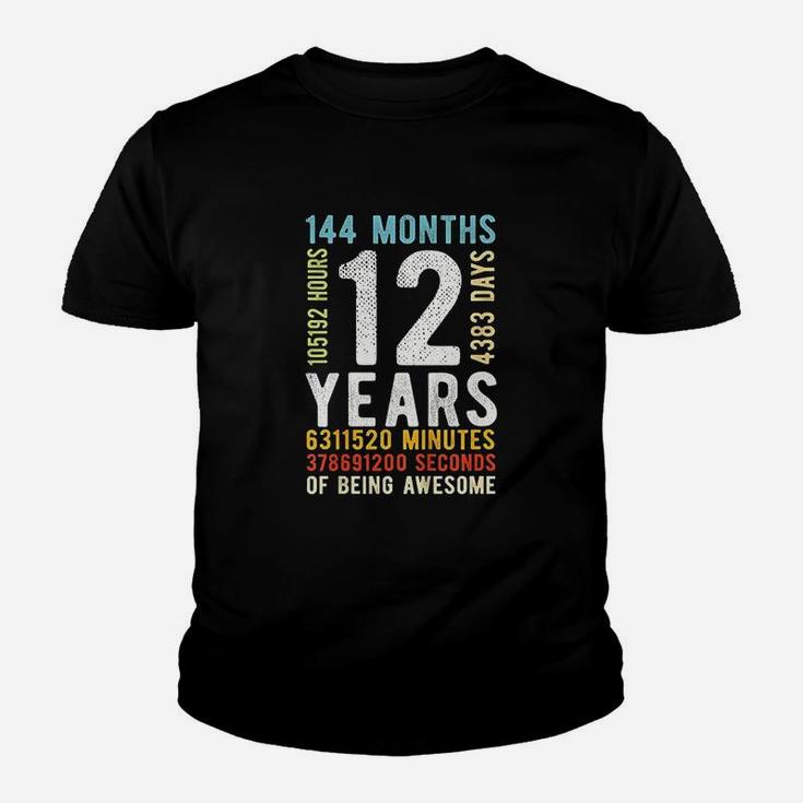 Kids 12th Birthday 12 Years Old Vintage Kid T-Shirt
