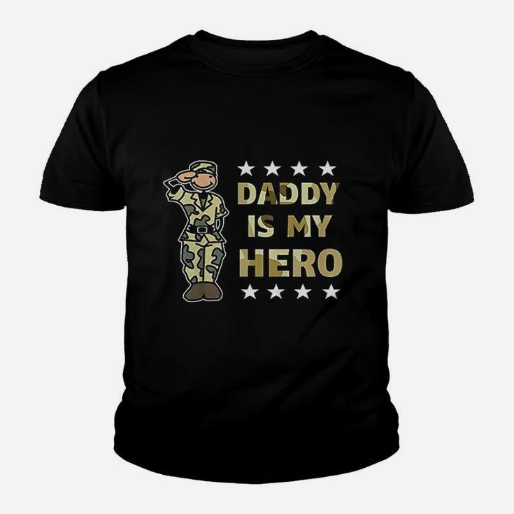 Kids Daddy Is My Hero Military, best christmas gifts for dad Kid T-Shirt