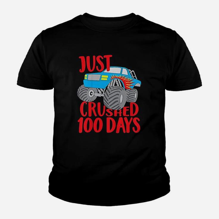 Kids Just Crushed 100 Days Monster Truck 100th Day Of School Kid T-Shirt