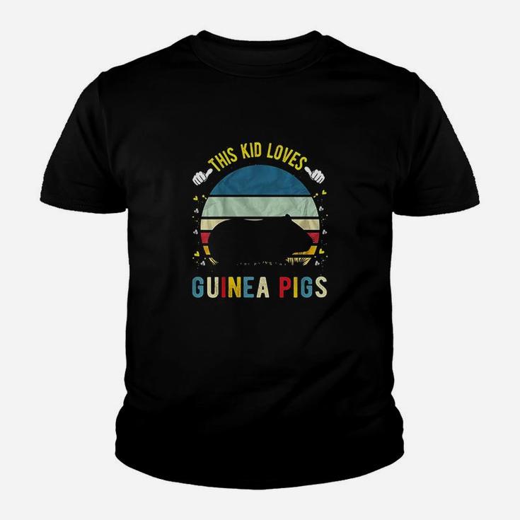 Kids This Kid Loves Guinea Pigs Boys And Girls Guinea Pig Gift Kid T-Shirt