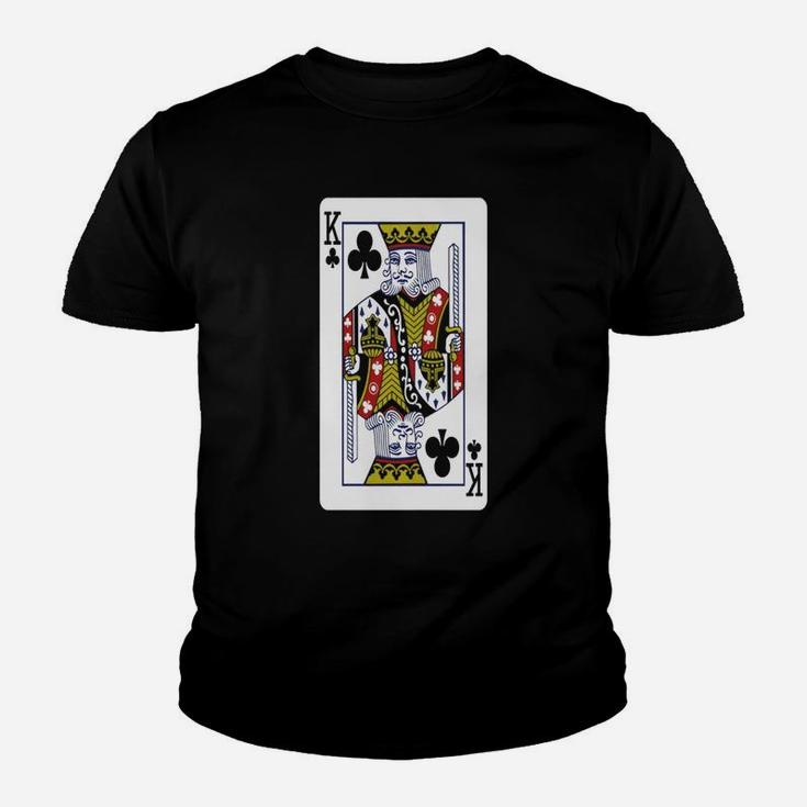 King Of Clubs Playing Card Kid T-Shirt