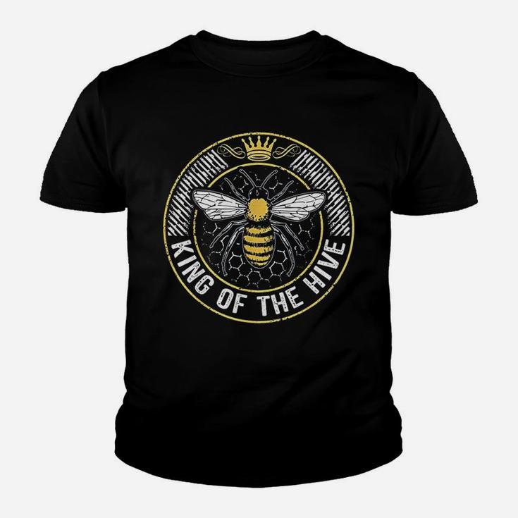King Of The Hive Beekeeper Bee Lover Honey Gift Kid T-Shirt