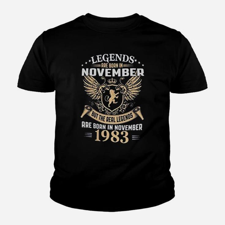 Kings Legends Are Born In November 1983 Birthday Vintage Gift  Kid T-Shirt