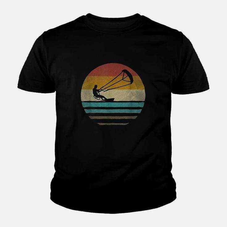 Kiteboarding Retro Vintage Silhouette Distressed Gift Kid T-Shirt