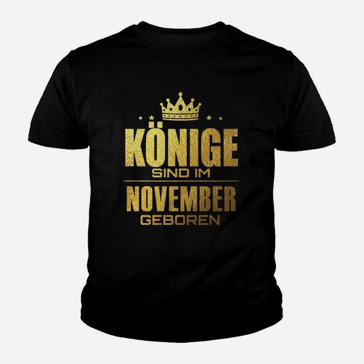 Konige Sind Im November Geboren Kinder T-Shirt