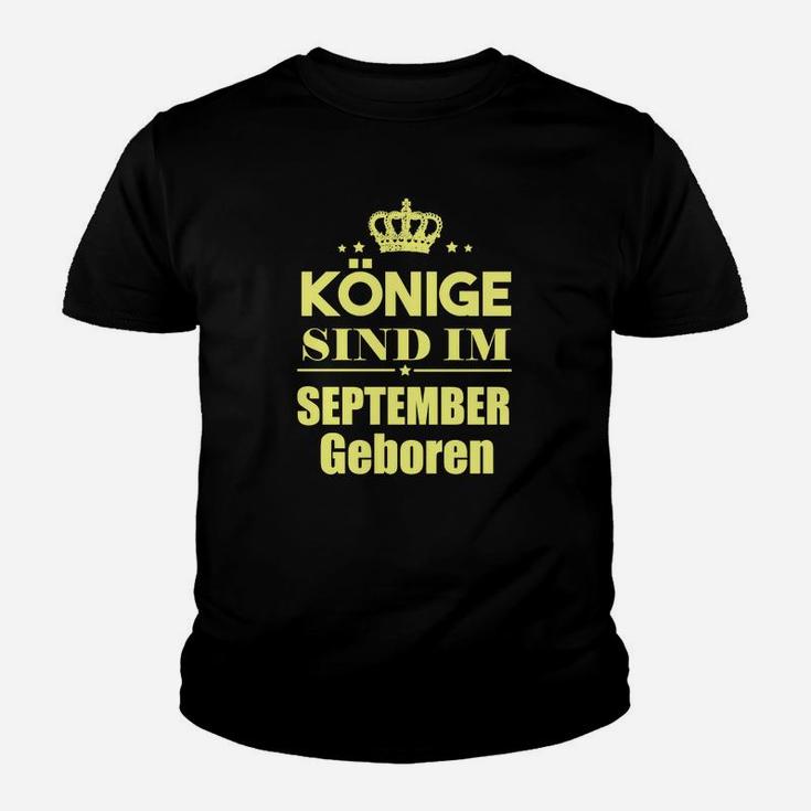 Könige Sind Im September Geboren Kinder T-Shirt