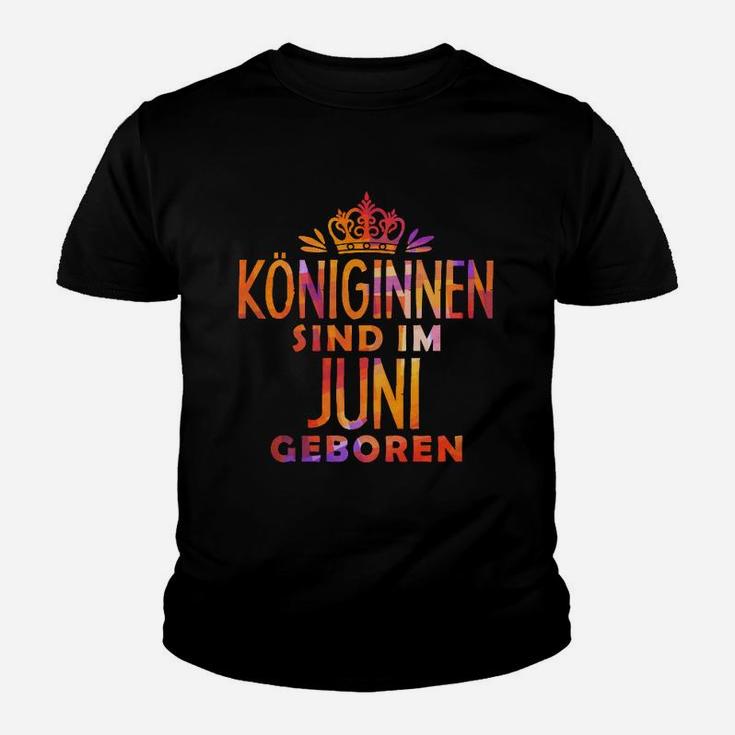 Königinnen Sind Im Juni Geboren Kinder T-Shirt