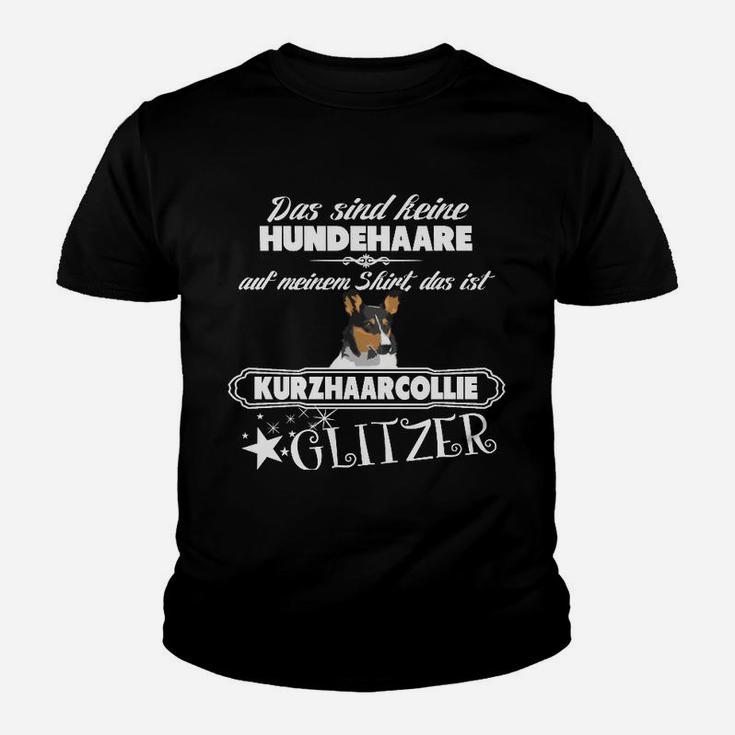 Kurzhaar-Collie Glitzer Kinder Tshirt, Spruch für Hundefreunde