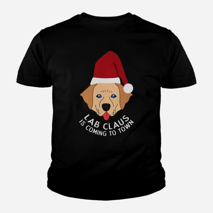 Labclaus Santa Lab Labrador Dog Funny Ugly Christmas Kid T-Shirt
