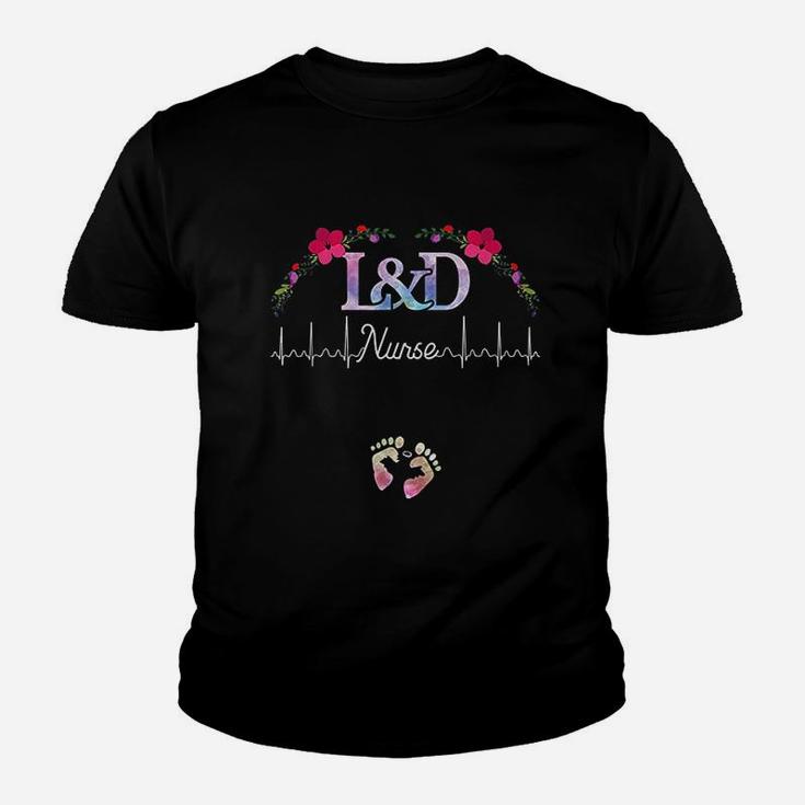 Labor And Delivery Nurse L And D Nurse Heartbeat Kid T-Shirt