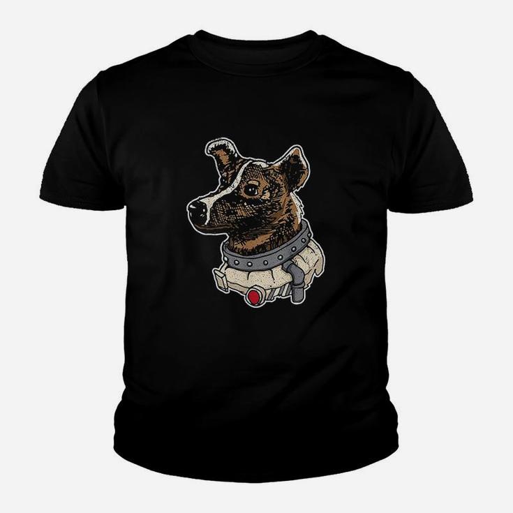 Laika Dog Soviet Union Ussr Astronaut Dog Propaganda Kid T-Shirt
