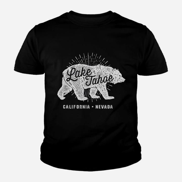Lake Tahoe Vintage Retro Bear California Nevada Kid T-Shirt